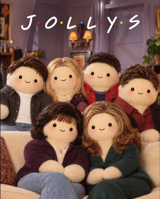 The JOLLYS cast together on the living room couch